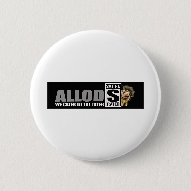 ALLOD Satire logo merch Button (Front)