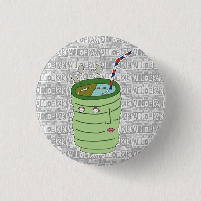 ALLOEKAKI can badge Pinback Button (Front)