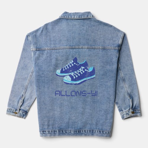 Allons_y Blue Sneakers Trainers are Ready for Tra Denim Jacket