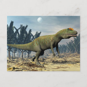 Allosaurus dinosaur - 3D render Postcard