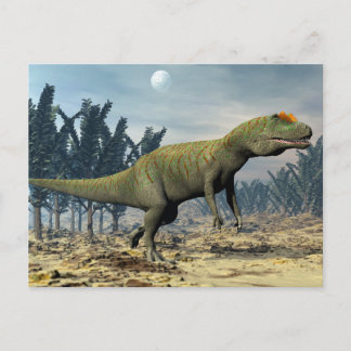 Allosaurus dinosaur - 3D render Postcard