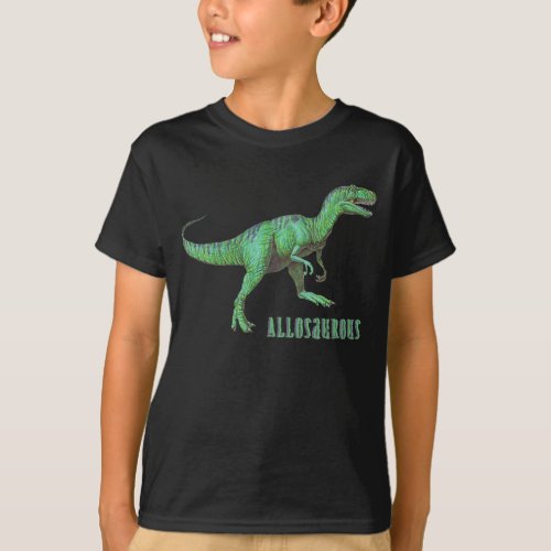 Allosaurus Dinosaur Kids T_Shirt