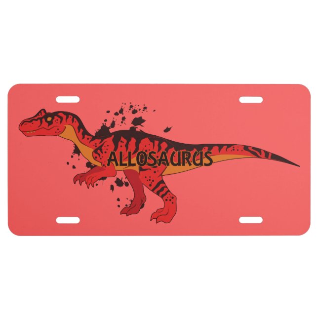 Allosaurus License Plate (Front)
