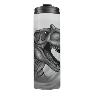 Allosaurus Sketch Thermal Tumbler