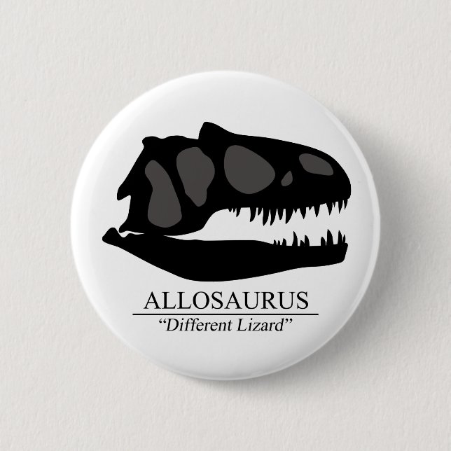 Allosaurus Skull Button (Front)