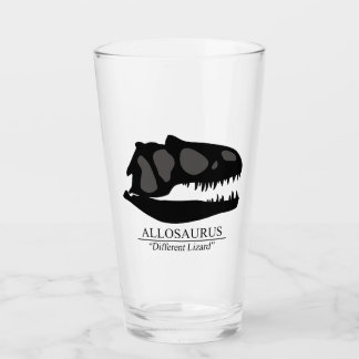 Allosaurus Skull Glass