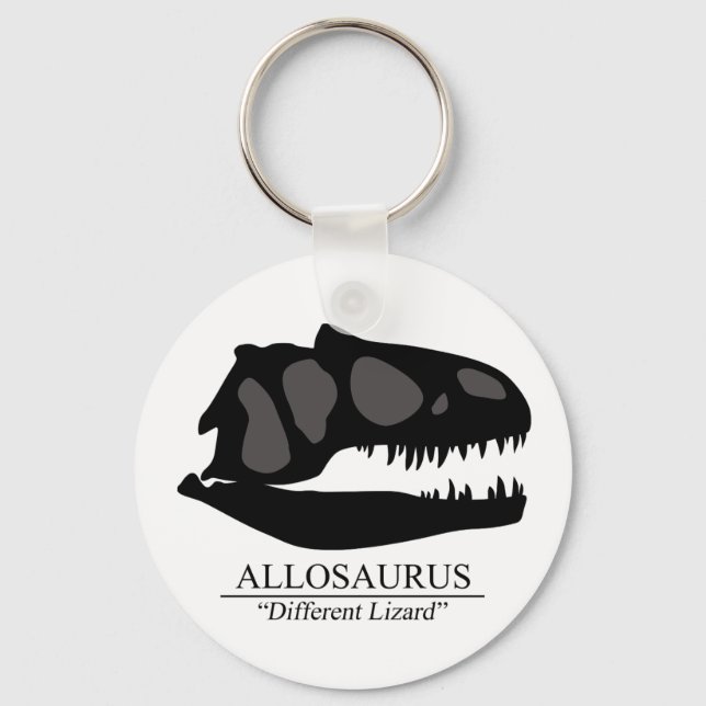 Allosaurus Skull Keychain (Front)