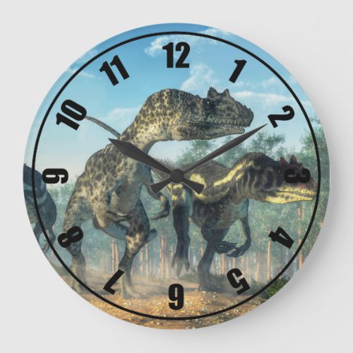 Allosauruses Large Clock