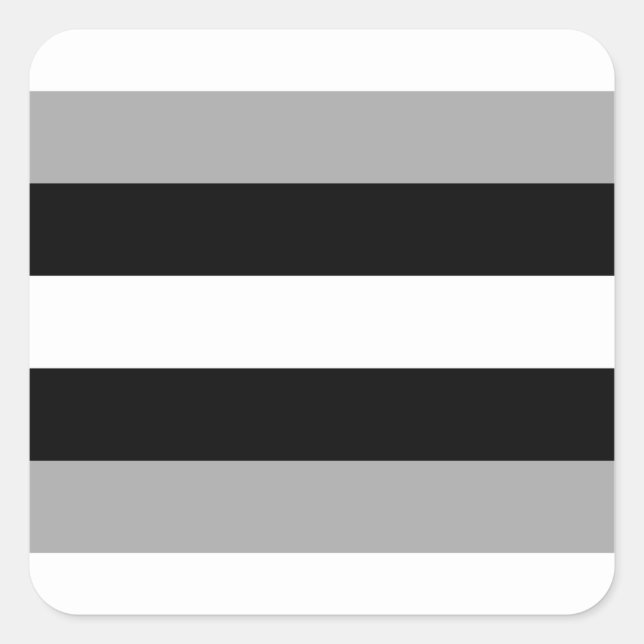 allosexual pride flag square sticker (Front)