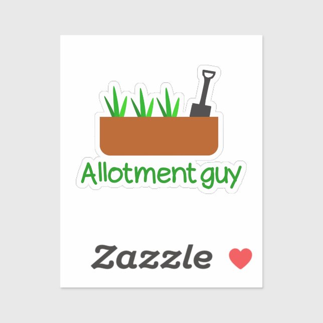 Allotment garden guy  sticker (Sheet)