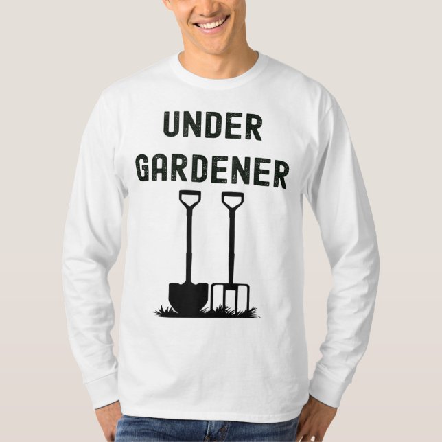 Allotment Gardener Head Under Gardener Gardening T-Shirt (Front)