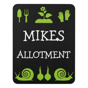 Allotment Gardening Door Sign
