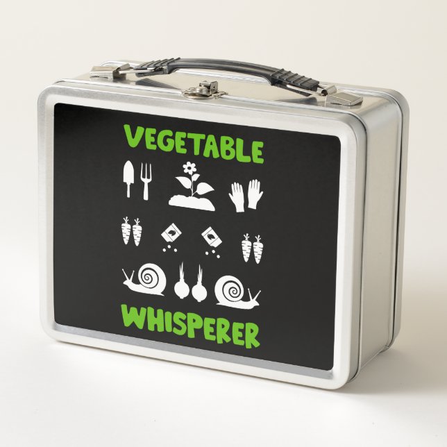 Allotment Gardening Metal Lunch Box (Front)