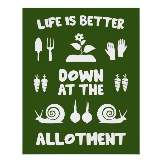 Allotment Gardening Poster (Front)