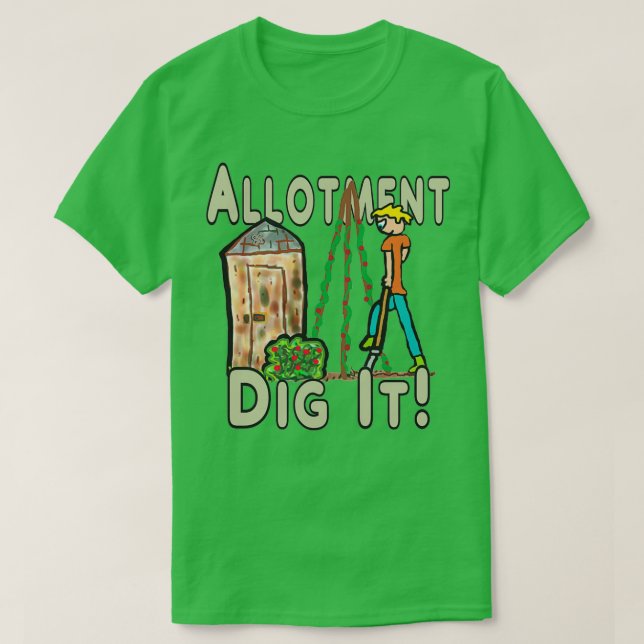 Allotment Gardening  T-Shirt (Design Front)