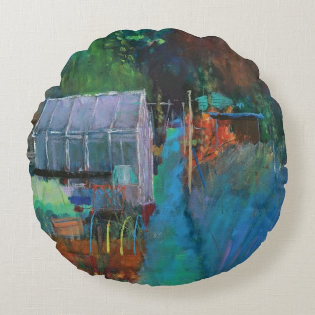 Allotment Round Pillow (Front)