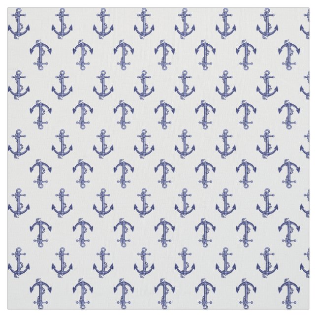 Allover anchor pattern fabric (Swatch)