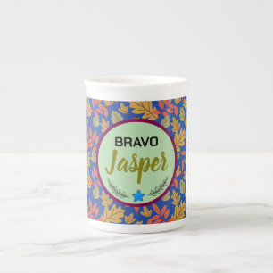 allover design bone china mug
