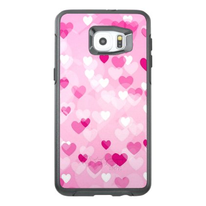 Allover hearts,pink OtterBox samsung galaxy s6 edge plus case