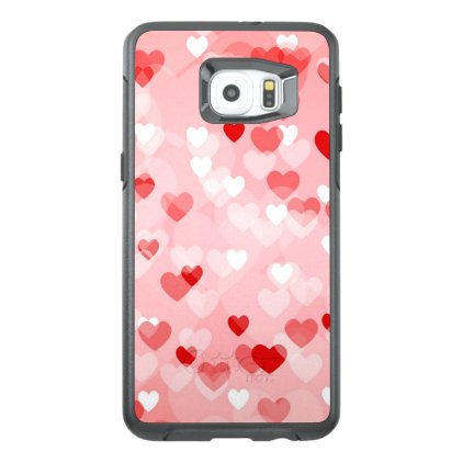 Allover hearts,red OtterBox samsung galaxy s6 edge plus case