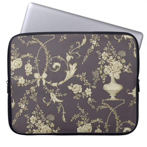 Allover multi motif flowers ornament Seamless patt Laptop Sleeve