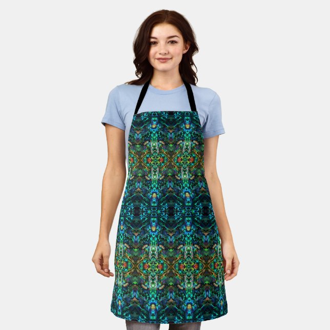 Allover Print Apron Abalone (Worn)