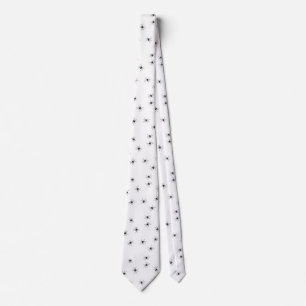 Allover Spiders Halloween Neck Tie
