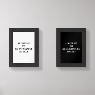 Allow me to re-introduce myself ,Customizable Wall Art Sets