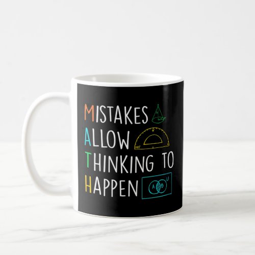 Allow Thinking To Happen Funny Math Back To School Coffee Mug