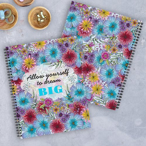 Allow Yourself To Dream Big Dreamscape Garden  Notebook