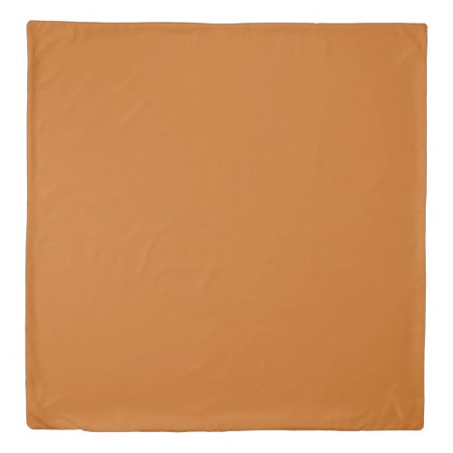 Alloy orange solid color duvet cover