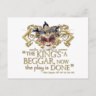 All's Well That Ends Well Quote (Gold Version) Postcard