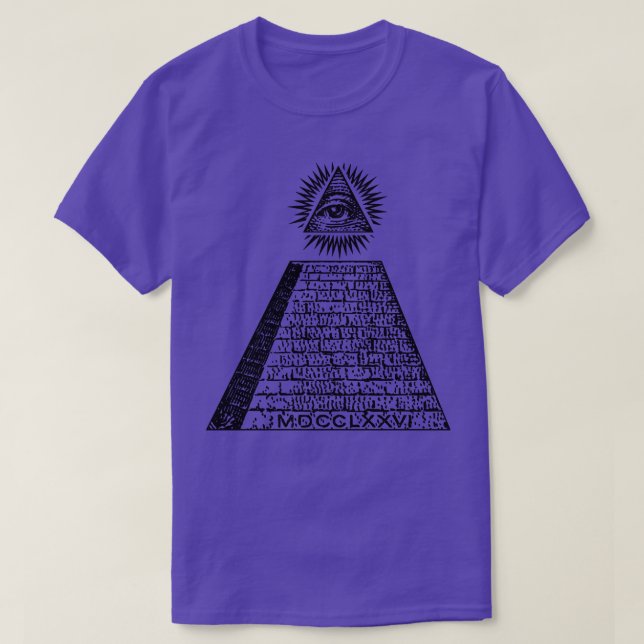 AllSeeing Illuminati Eye Symbol T-Shirt (Design Front)