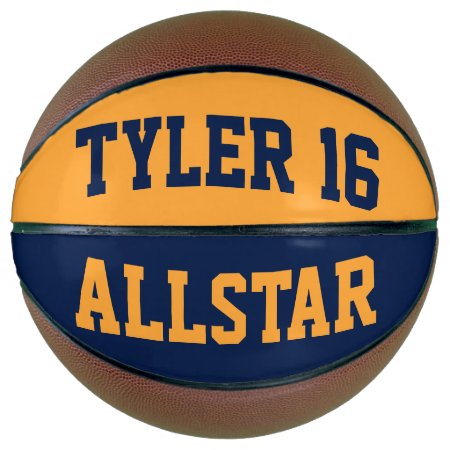 Allstar Blue Gold Basketball