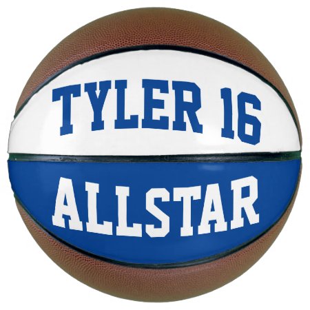 Allstar Blue White Basketball