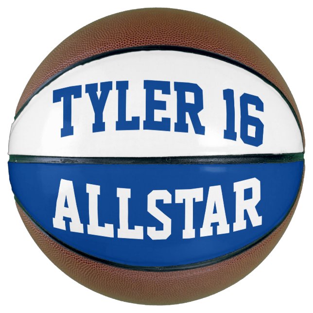 Allstar Blue White Basketball (Front)