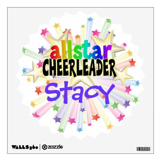 Allstar Cheerleader Wall Decal (Front)