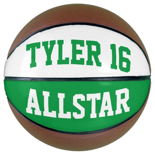 Allstar Green White Basketball