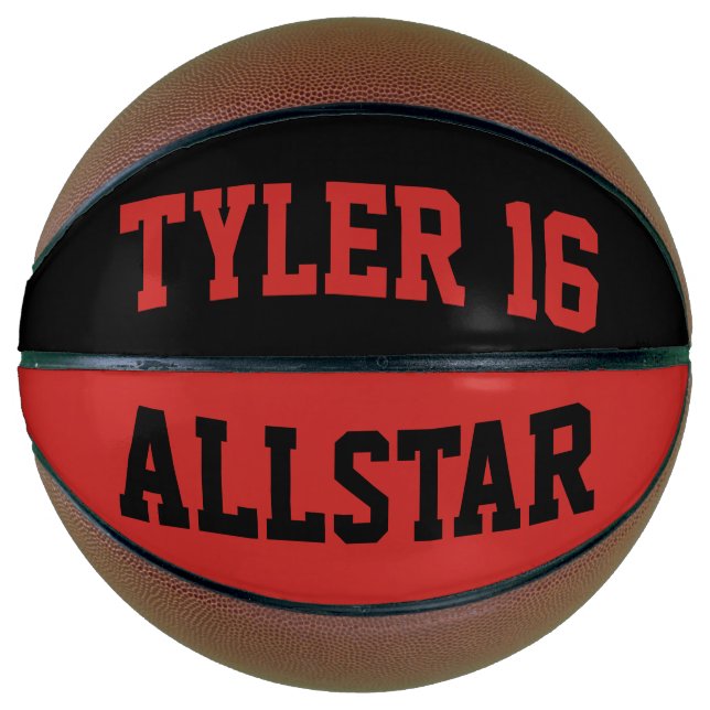 Allstar Red and Black Basketball (Front)
