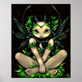 Allura ART PRINT gothic fairy big eye art