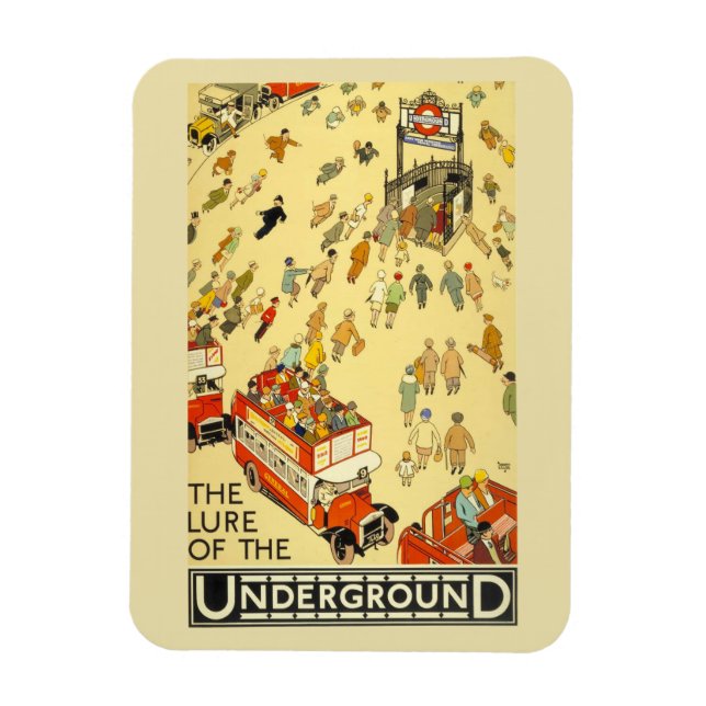 allure | London Vintage poster Magnet (Vertical)