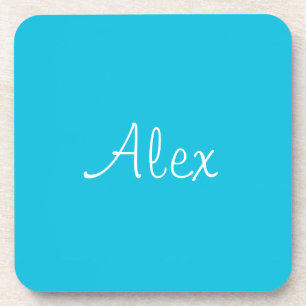 Alluring Aqua Beverage Coaster