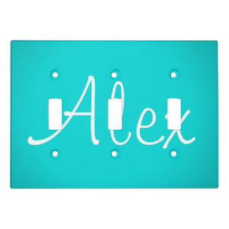 Alluring Aqua Light Switch Cover