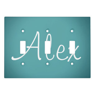 Alluring Aqua Light Switch Cover