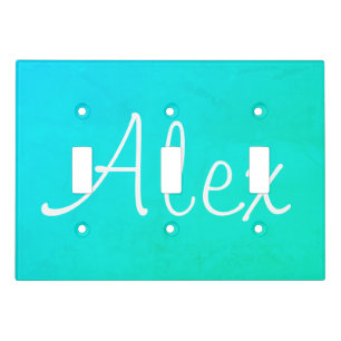 Alluring Aqua Light Switch Cover