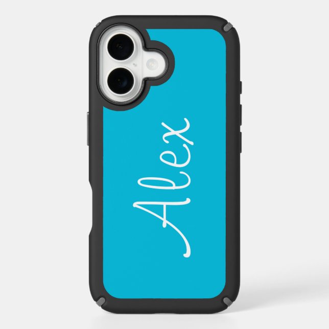 Alluring Aqua Speck iPhone Case (Front)