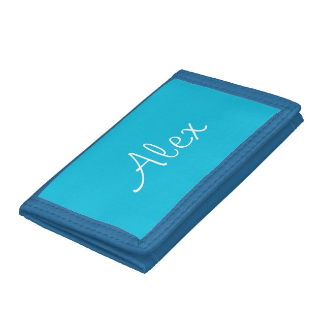 Alluring Aqua Tri-fold Wallet (Bottom)
