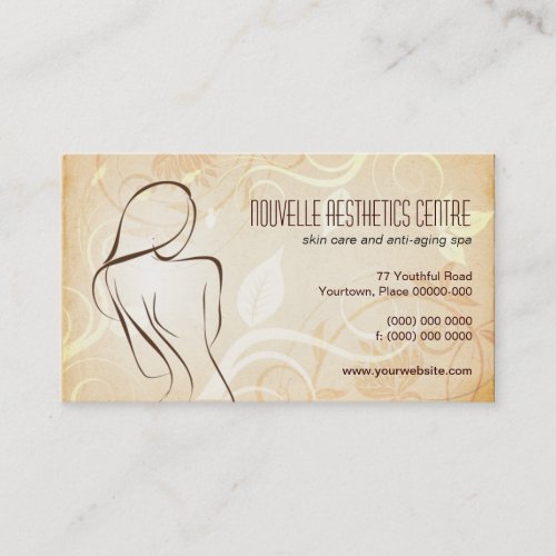 Alluring Curves Spa Appointment Business Card