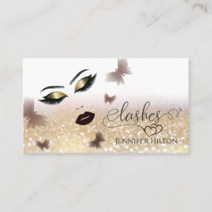 Alluring modern attractive sensual girl face business card
