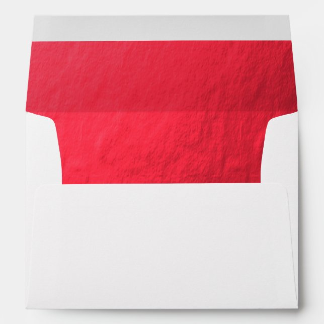 Alluring Red Lined Envelope (Back (Bottom))